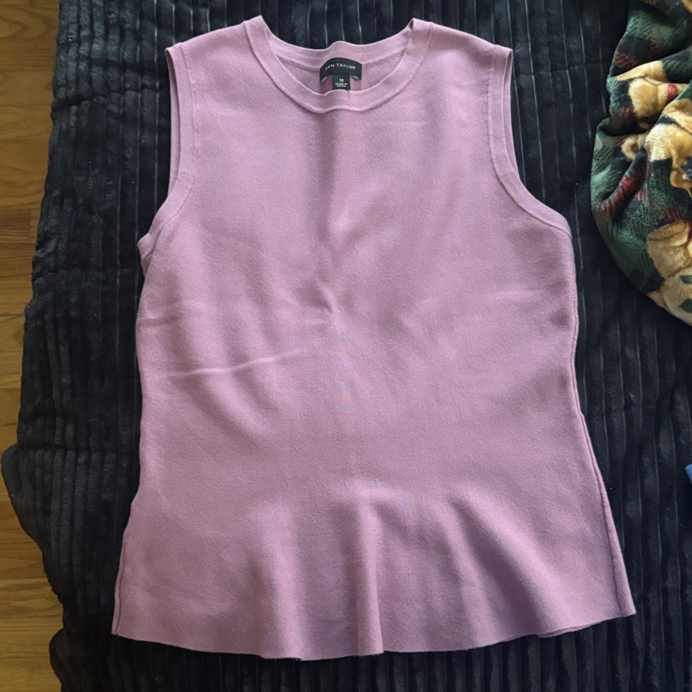 Ann Taylor Mauve Sleeveless Tank Top